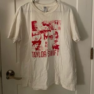 Taylor Swift tee shirt, not used, red print, Taylor Swift merch